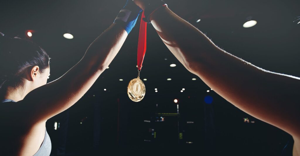 Gymnastics medal.