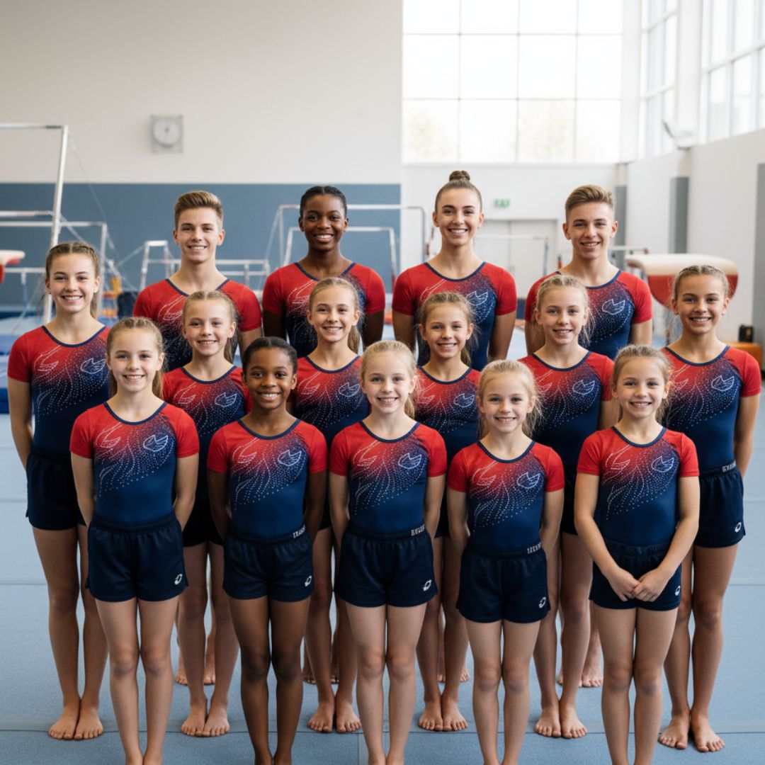 Gymnastics team.