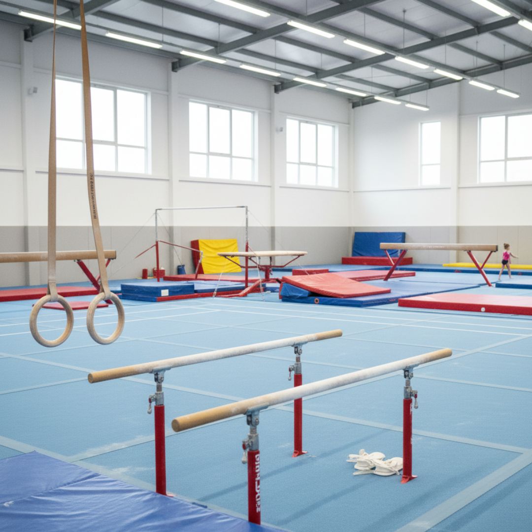 Gymnastics equipment.