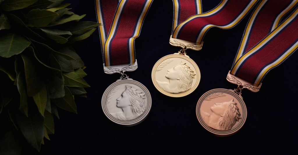 Olympic medals.