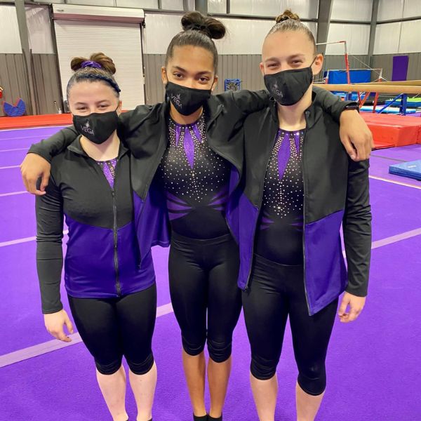 gymnastics students