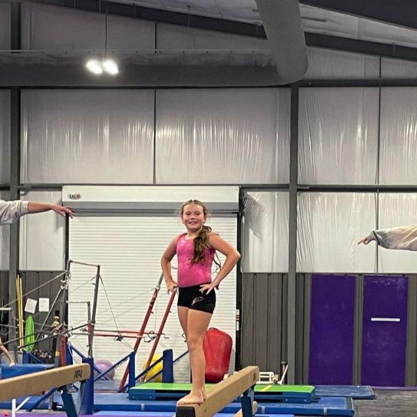 girl at gymnastics